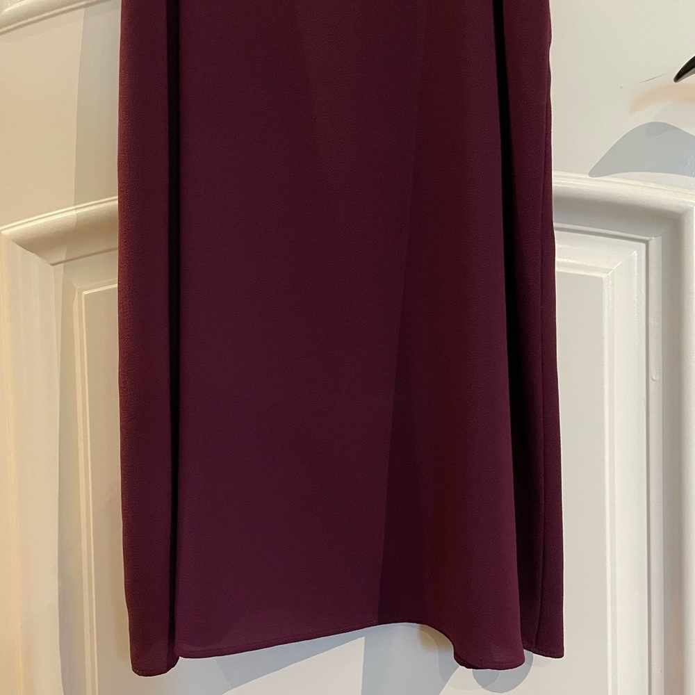 Eight Sixty Burgundy Solid Slip Dress (Medium) - Picture 6 of 8